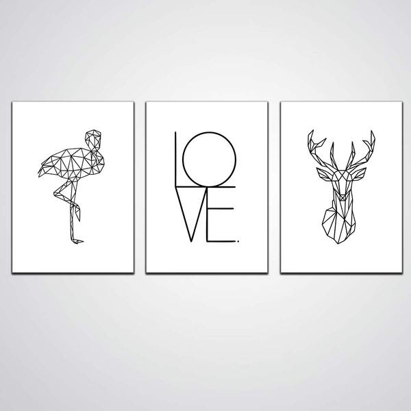 Quadro Decorativo Mosaico Sala Quarto Geometrico Frases Mdf