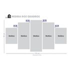 Quadro Decorativo Mosaico Sala Quarto Leão Colorido 5 Peças M