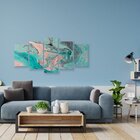 Quadro Decorativo Mosaico Tendenci Abstrato - Azure