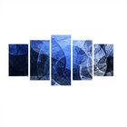 Quadro Decorativo Mosaico Tendenci Abstrato - Blue Motion
