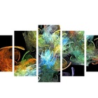 Quadro Decorativo Mosaico Tendenci Abstrato Color Mix - 133x6