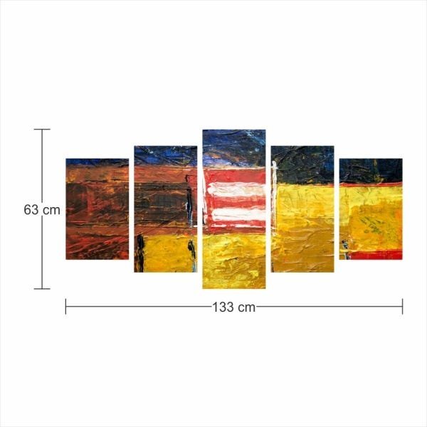 Quadro Decorativo Mosaico Tendenci Abstrato - Labirinto