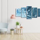 Quadro Decorativo Mosaico Tendenci Abstrato - Mar Em Fúria