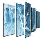 Quadro Decorativo Mosaico Tendenci Abstrato - Mar Em Fúria