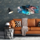 Quadro Decorativo Mosaico Tendenci Abstrato Percepção - 133x6
