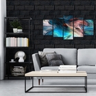 Quadro Decorativo Mosaico Tendenci Abstrato Percepção - 133x6