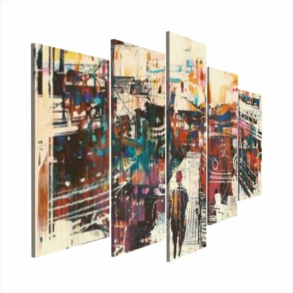 Quadro Decorativo Mosaico Tendenci Abstrato - Turista