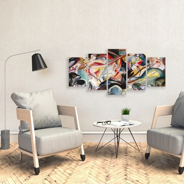 Quadro Decorativo Mosaico Tendenci Abstrato Venus 133x63cm Leroy Merlin