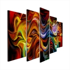 Quadro Decorativo Mosaico Tendenci Abstrato Wavy Colors - 133