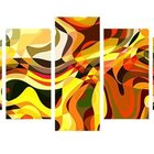 Quadro Decorativo Mosaico Tendenci Abstrato - Yellow Cave