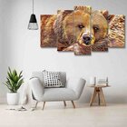 Quadro Decorativo Mosaico Tendenci Animais - Furry Bear