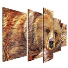 Quadro Decorativo Mosaico Tendenci Animais - Furry Bear
