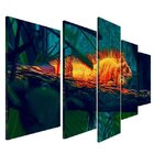 Quadro Decorativo Mosaico Tendenci Animais - Iguana