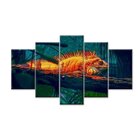 Quadro Decorativo Mosaico Tendenci Animais - Iguana