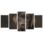 Quadro Decorativo Mosaico Tendenci Animais - Lovely Labrador