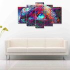 Quadro Decorativo Mosaico Tendenci Animais - Psychedelicat