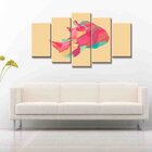 Quadro Decorativo Mosaico Tendenci Animais - Rhino Head