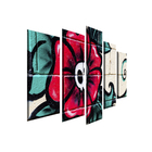 Quadro Decorativo Mosaico Tendenci Arte Urbana Flower Graffit