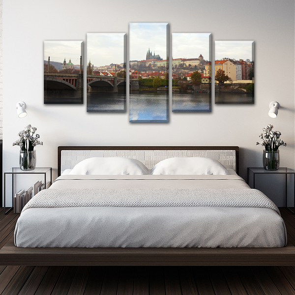 Quadro Decorativo Mosaico Tendenci Cidades Praga 133x63cm Leroy Merlin