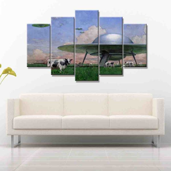 Quadro Decorativo Mosaico Tendenci Conceitual Ufo Xperience 133x63cm Leroy Merlin