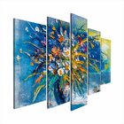 Quadro Decorativo Mosaico Tendenci Floral - Blue Vase