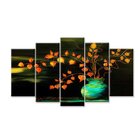 Quadro Decorativo Mosaico Tendenci Floral - Orange Leaves