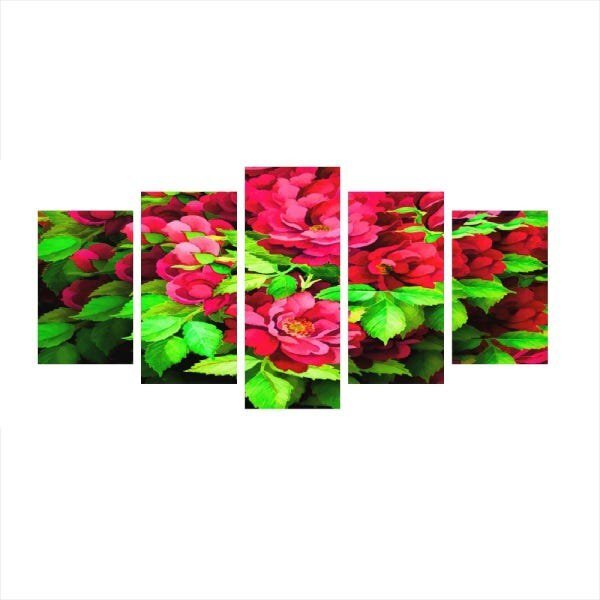 Quadro Decorativo Mosaico Tendenci Floral - Ribbon