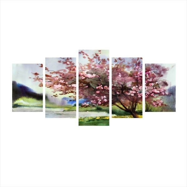 Quadro Decorativo Mosaico Tendenci Floral - Sakura