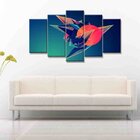 Quadro Decorativo Mosaico Tendenci Geométrico - Blue Minimali