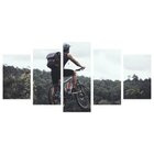 Quadro Decorativo Mosaico Tendenci Hobbies - Bike Adventures