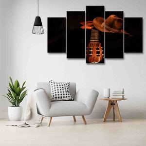 Quadro Decorativo Mosaico Tendenci Hobbies Country Music 133x63cm Leroy Merlin