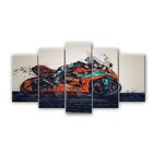 Quadro Decorativo Mosaico Tendenci Hobbies - Terror Do Asfalto