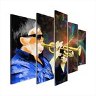 Quadro Decorativo Mosaico Tendenci Hobbies - Trompete Vibes