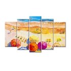 Quadro Decorativo Mosaico Tendenci Paisagens - Beach Vacation