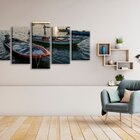 Quadro Decorativo Mosaico Tendenci Paisagens - Fishers Boat