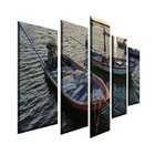 Quadro Decorativo Mosaico Tendenci Paisagens - Fishers Boat