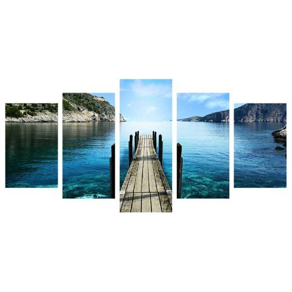 Quadro Decorativo Mosaico Tendenci Paisagens - Greece