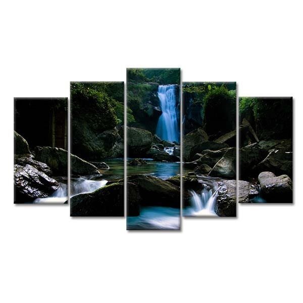 Quadro Decorativo Mosaico Tendenci Paisagens - Life Is A Wate