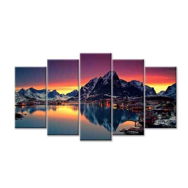 Quadro Decorativo Mosaico Tendenci Paisagens - Mountain Ville