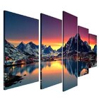 Quadro Decorativo Mosaico Tendenci Paisagens - Mountain Ville