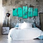 Quadro Decorativo Mosaico Tendenci Paisagens - Thai Turquoise