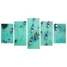Quadro Decorativo Mosaico Tendenci Paisagens - Thai Turquoise