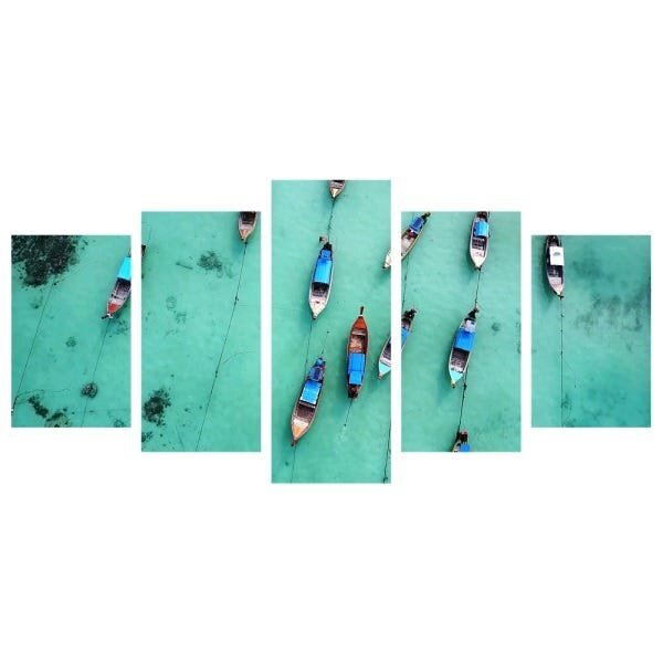 Quadro Decorativo Mosaico Tendenci Paisagens - Thai Turquoise