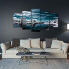 Quadro Decorativo Mosaico Tendenci Paisagens - Winter Lake