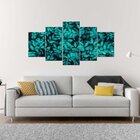 Quadro Decorativo Mosaico Tendenci Vegetação - Vegetação Folh