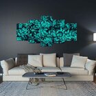 Quadro Decorativo Mosaico Tendenci Vegetação - Vegetação Folh