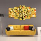 Quadro Decorativo Mosaico Tendenci Vegetação - Yellow Tree