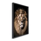 Quadro Decorativo Motivacional Leão Rei Com 1 Tela Cm Ou Cm D