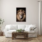 Quadro Decorativo Motivacional Leão Rei Com 1 Tela Cm Ou Cm D