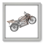 Quadro Decorativo - Moto - 33cm X 33cm - 136qddb